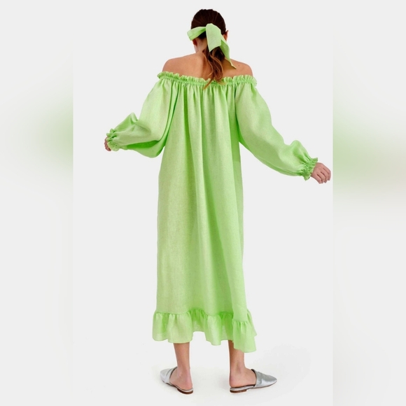 Sleeper lime green lounge dress, one size - Picture 2 of 10